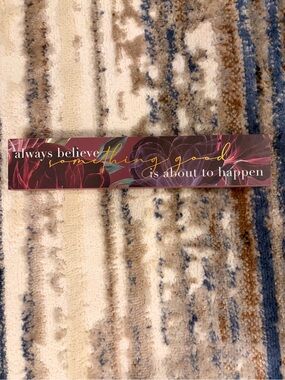 Avenue 9 Motivational Wall Plaque - 'Always Believe'
